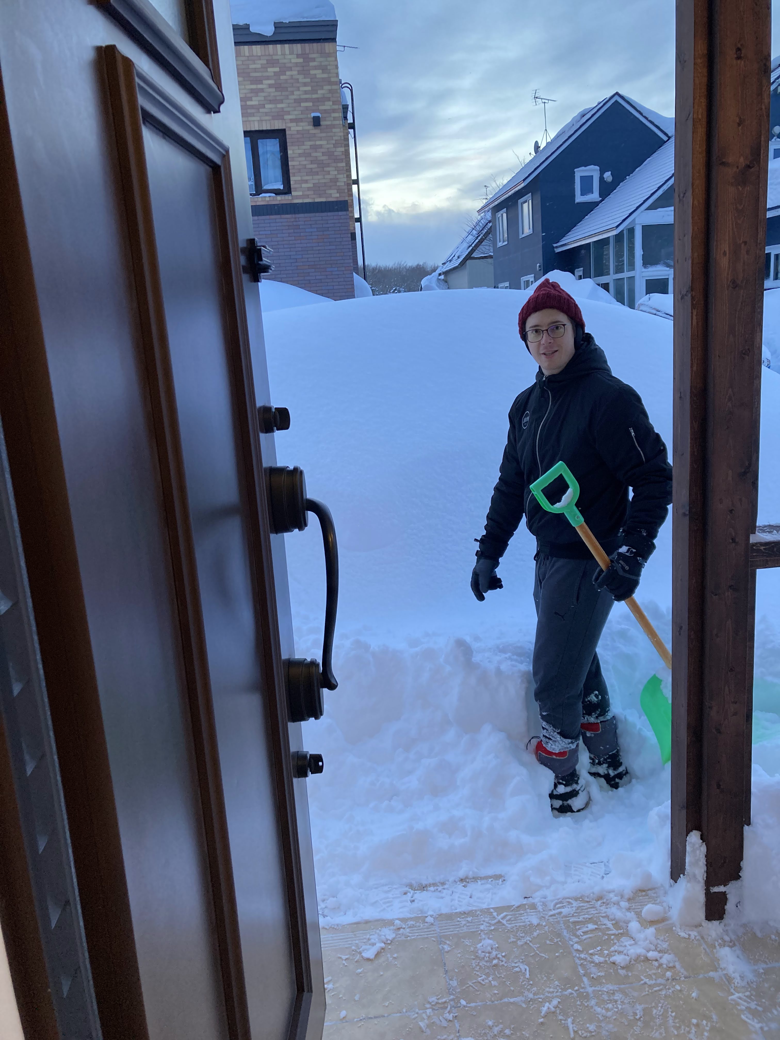 shovelling over 40cm of snow